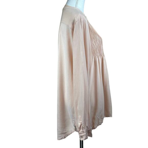 Sundance blush tunic, medium, bohemian, soft girl, feminine, artisan, neutral - Picture 2 of 5